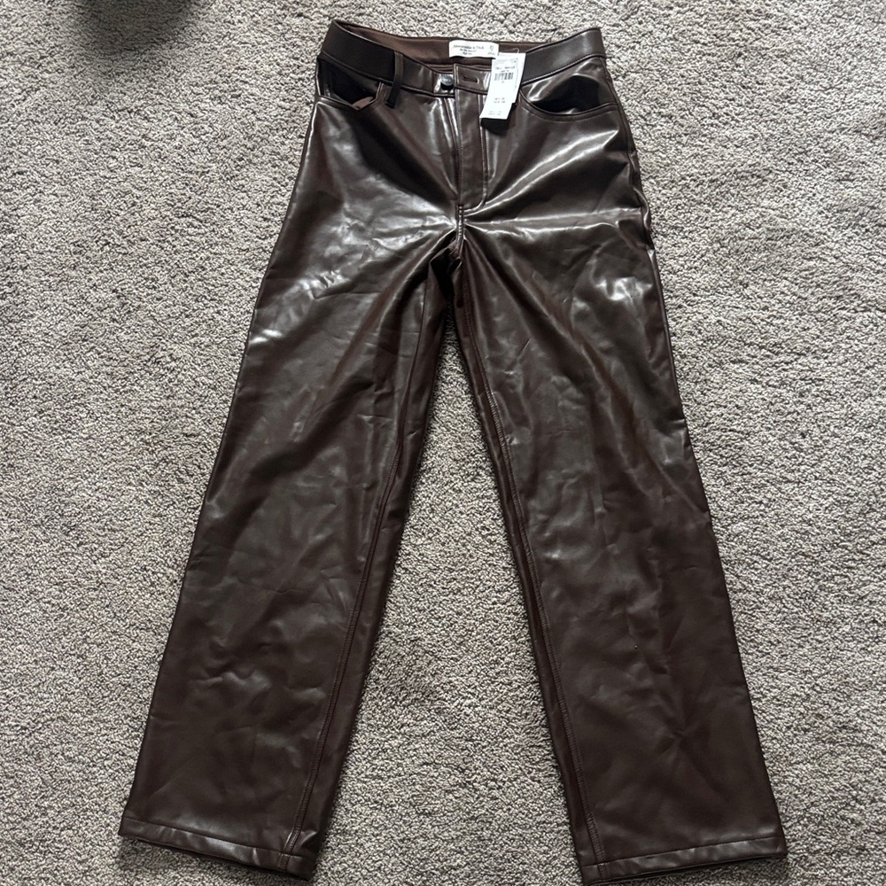 Abercrombie & Fitch Brown Straight Leg Jeans
